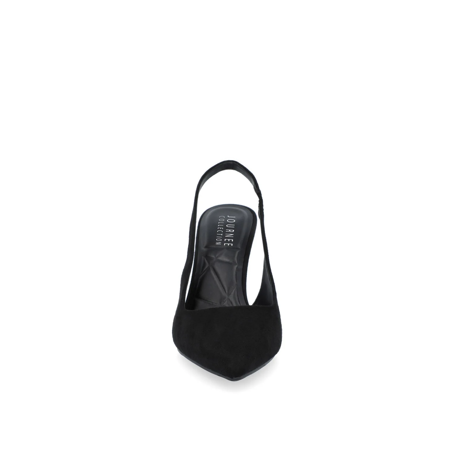 ELENNEY SLINGBACK STILETTO HEELS - Black Faux Suede - Image 5