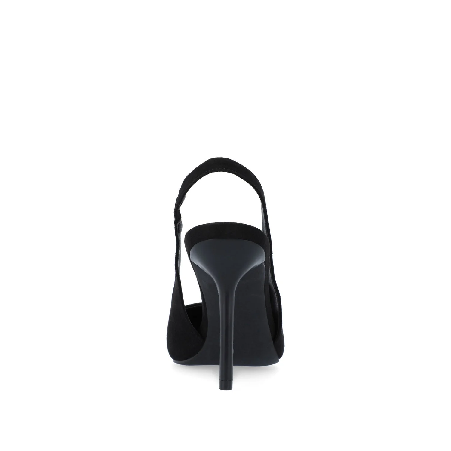 ELENNEY SLINGBACK STILETTO HEELS - Black Faux Suede - Image 7