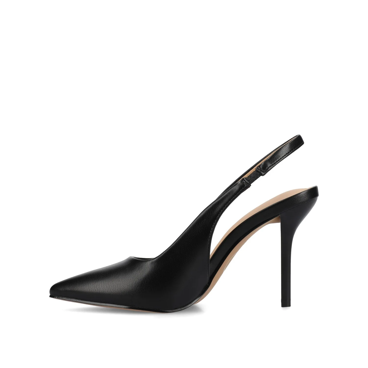 ELENNEY SLINGBACK STILETTO HEELS - Black PU - Image 3