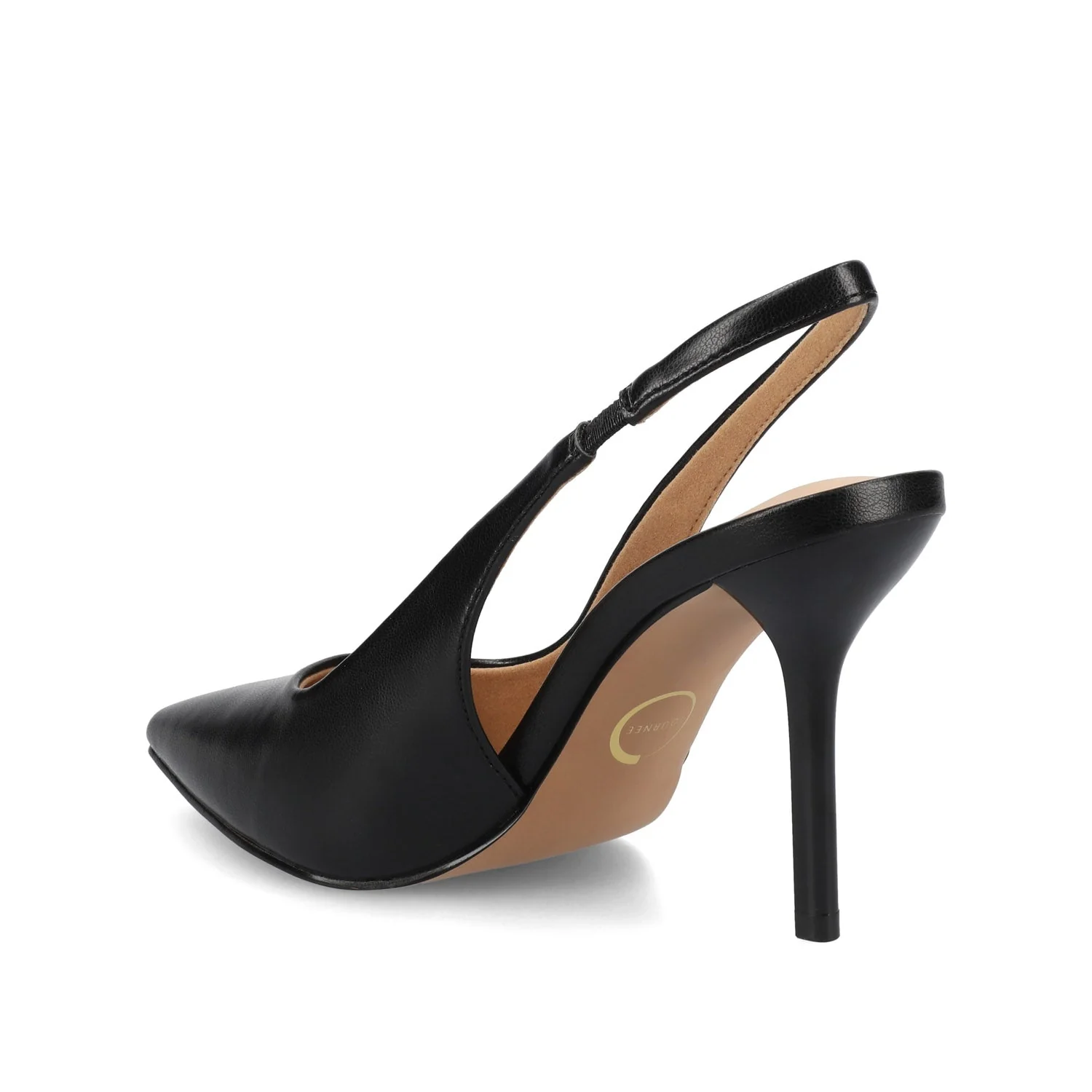 ELENNEY SLINGBACK STILETTO HEELS - Black PU - Image 4