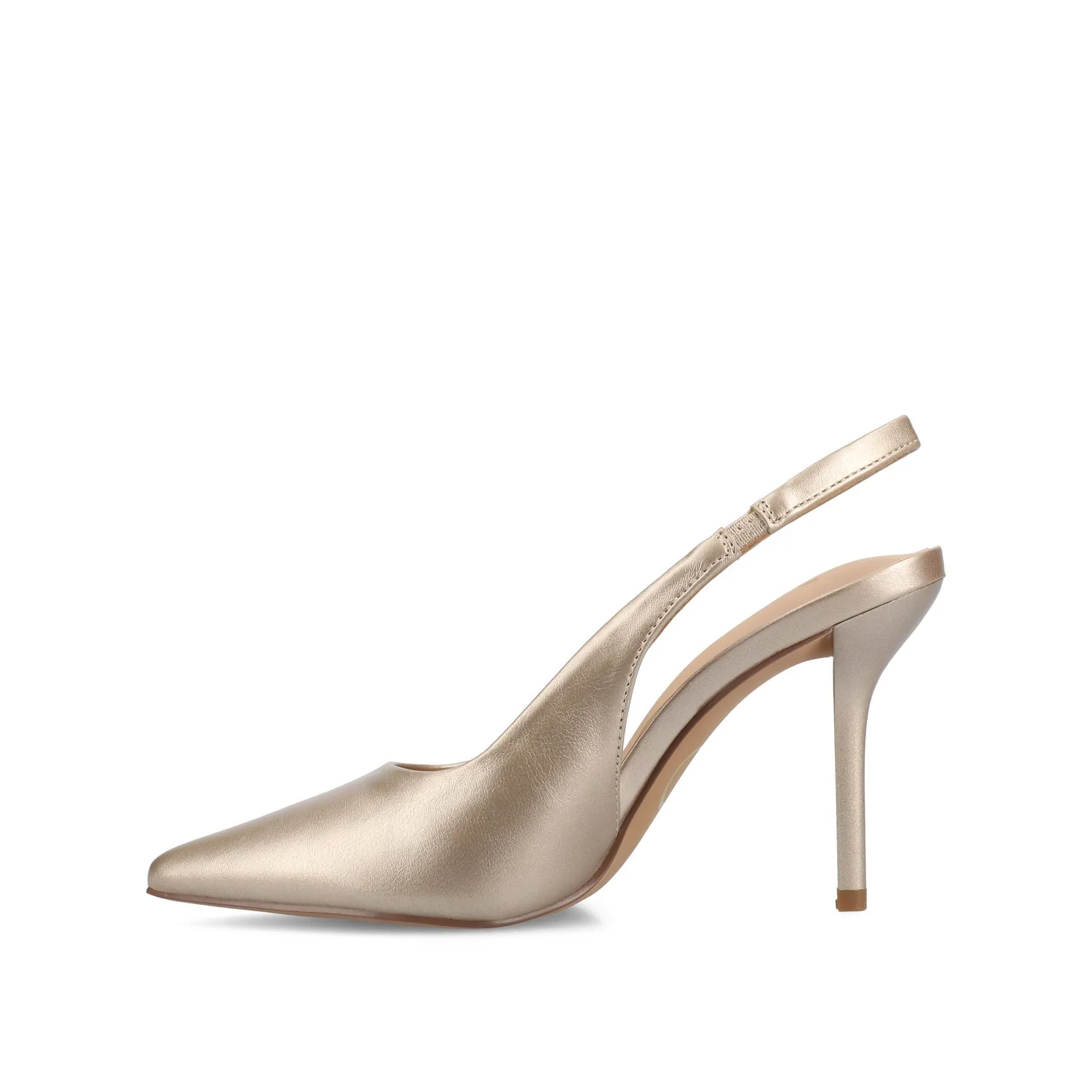 ELENNEY SLINGBACK STILETTO HEELS - Gold PU - Image 3