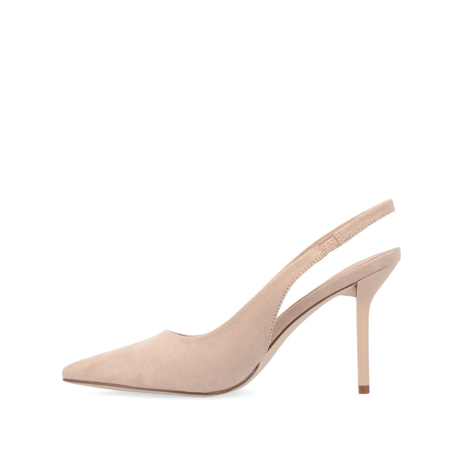 ELENNEY SLINGBACK STILETTO HEELS - Nude Suede - Image 4