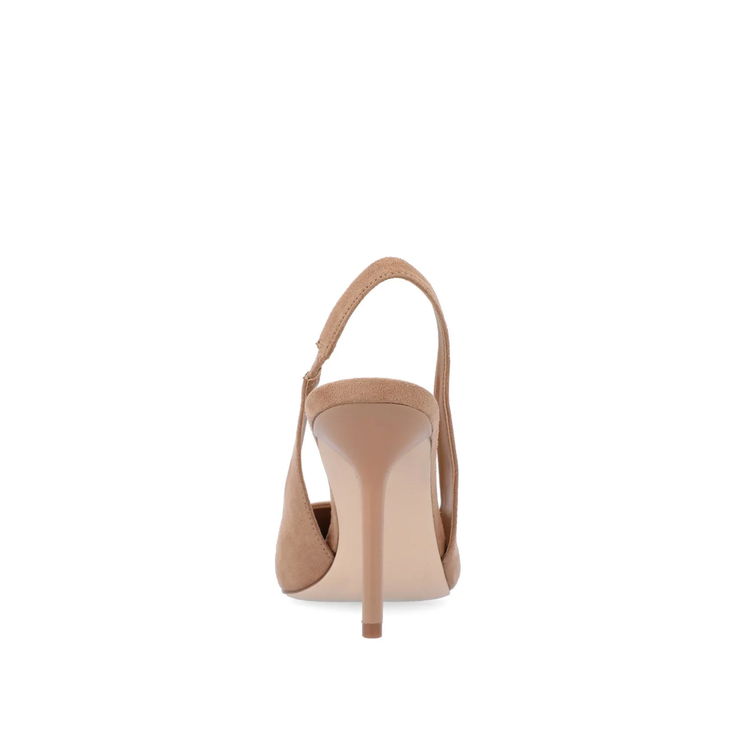 ELENNEY SLINGBACK STILETTO HEELS - Tan Faux Suede - Image 7