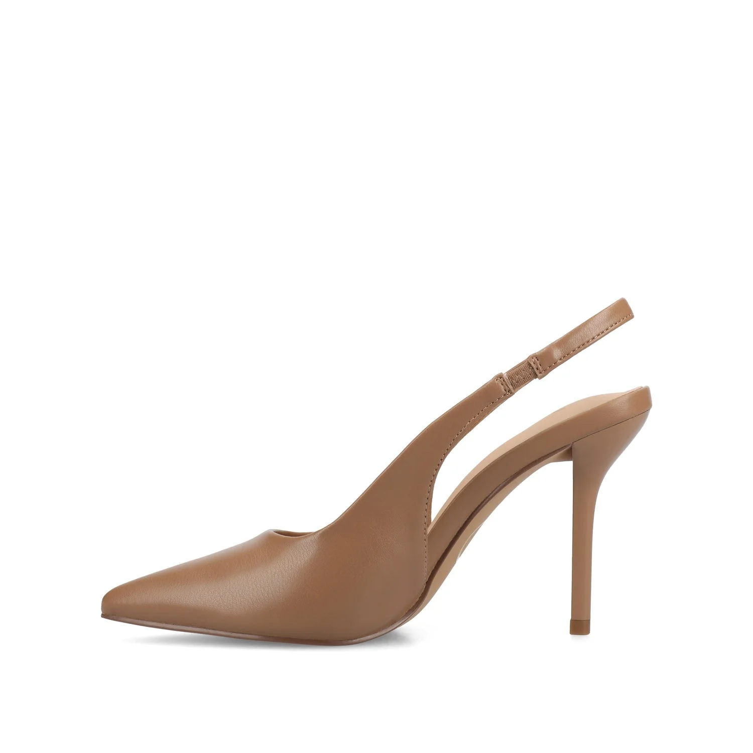 ELENNEY SLINGBACK STILETTO HEELS - Tan PU - Image 3