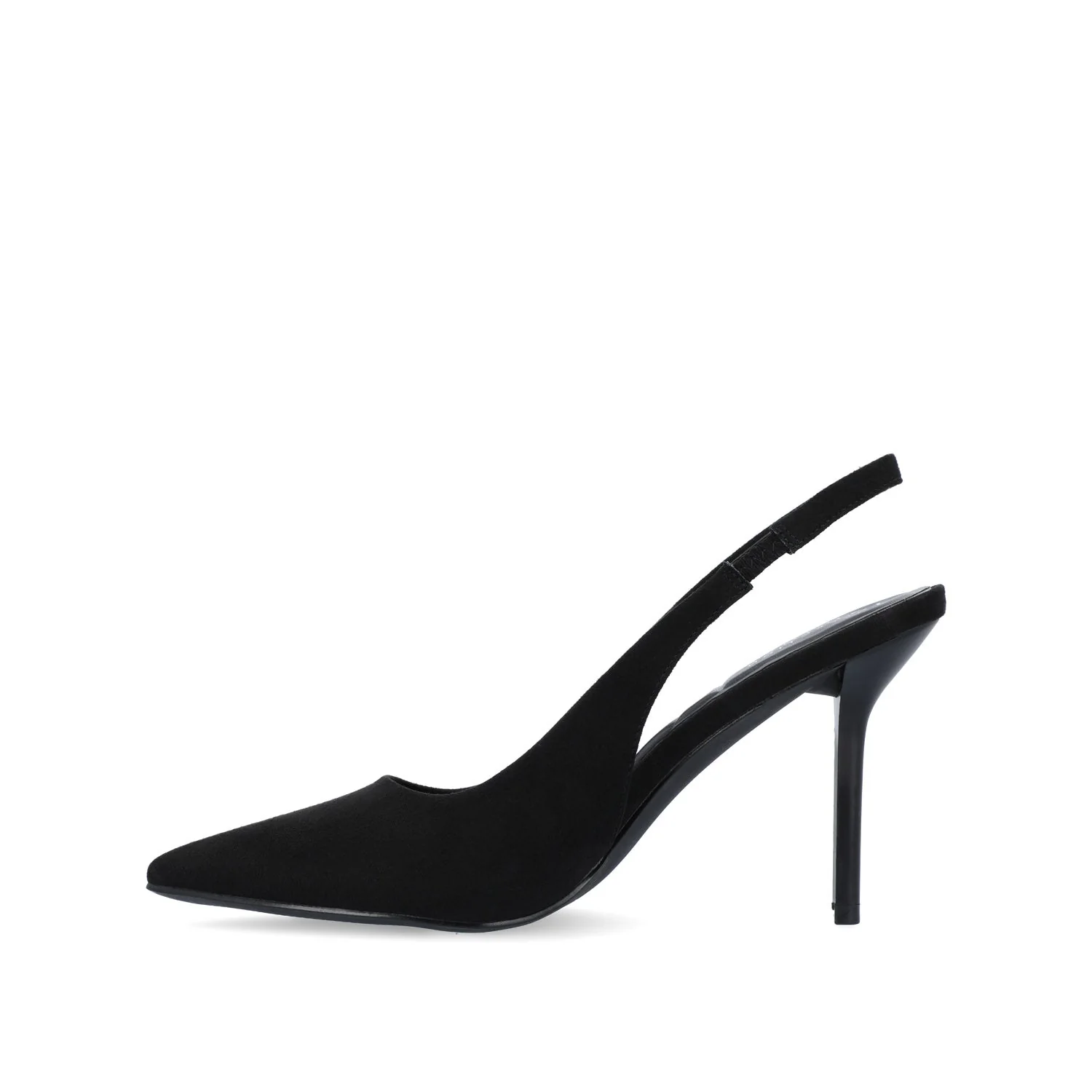 ELENNEY STILETTO HEELS IN WIDE - Black Faux Suede - Image 3