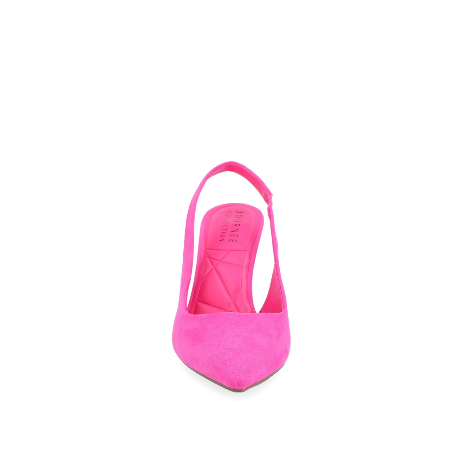 ELENNEY STILETTO HEELS IN WIDE - Fuchsia Faux Suede - Image 6