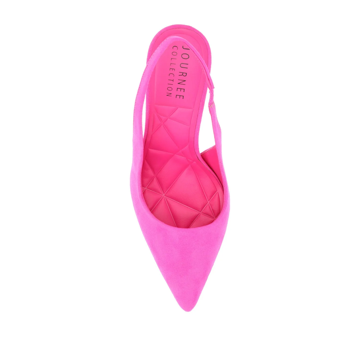 ELENNEY STILETTO HEELS IN WIDE - Fuchsia Faux Suede - Image 7