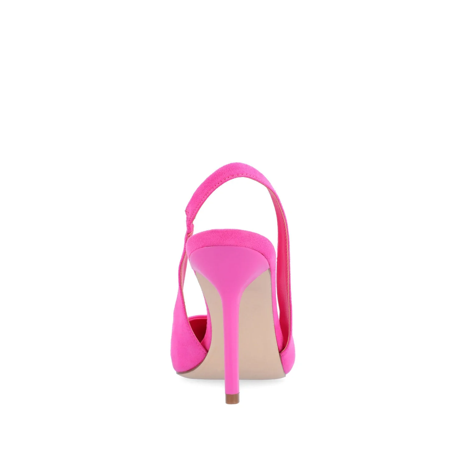 ELENNEY STILETTO HEELS IN WIDE - Fuchsia Faux Suede - Image 8