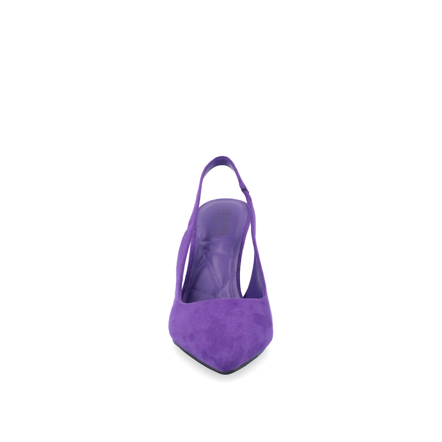 ELENNEY STILETTO HEELS IN WIDE - Purple Faux Suede - Image 5