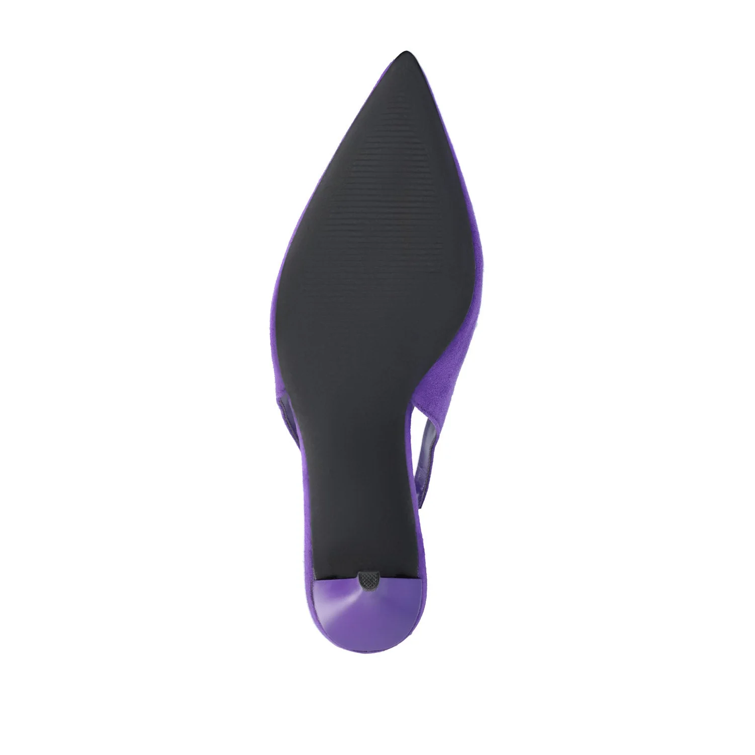 ELENNEY STILETTO HEELS IN WIDE - Purple Faux Suede - Image 8