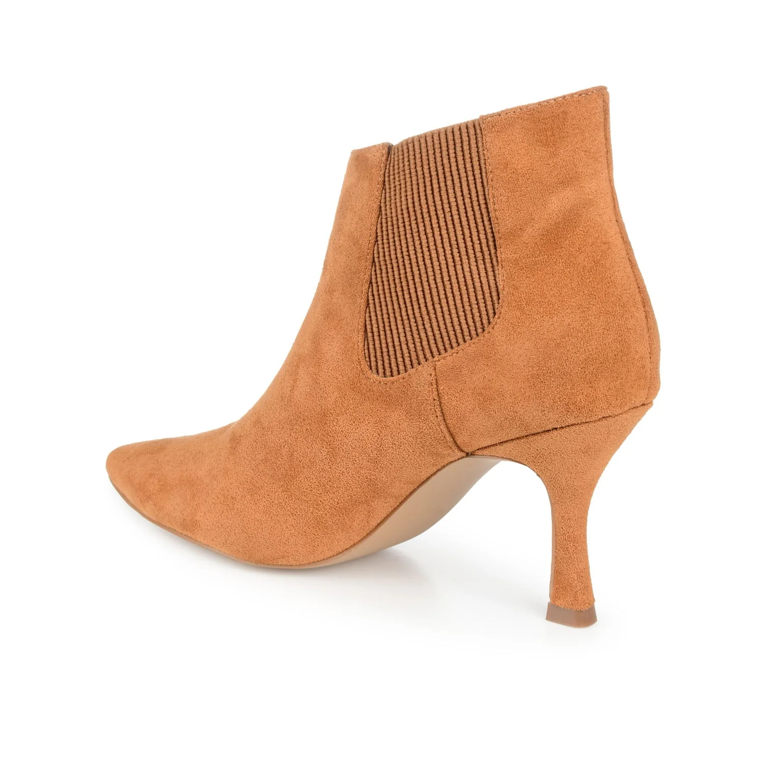 ELITTA CHELSEA BOOTIES IN FAUX SUEDE - Cognac - Image 4