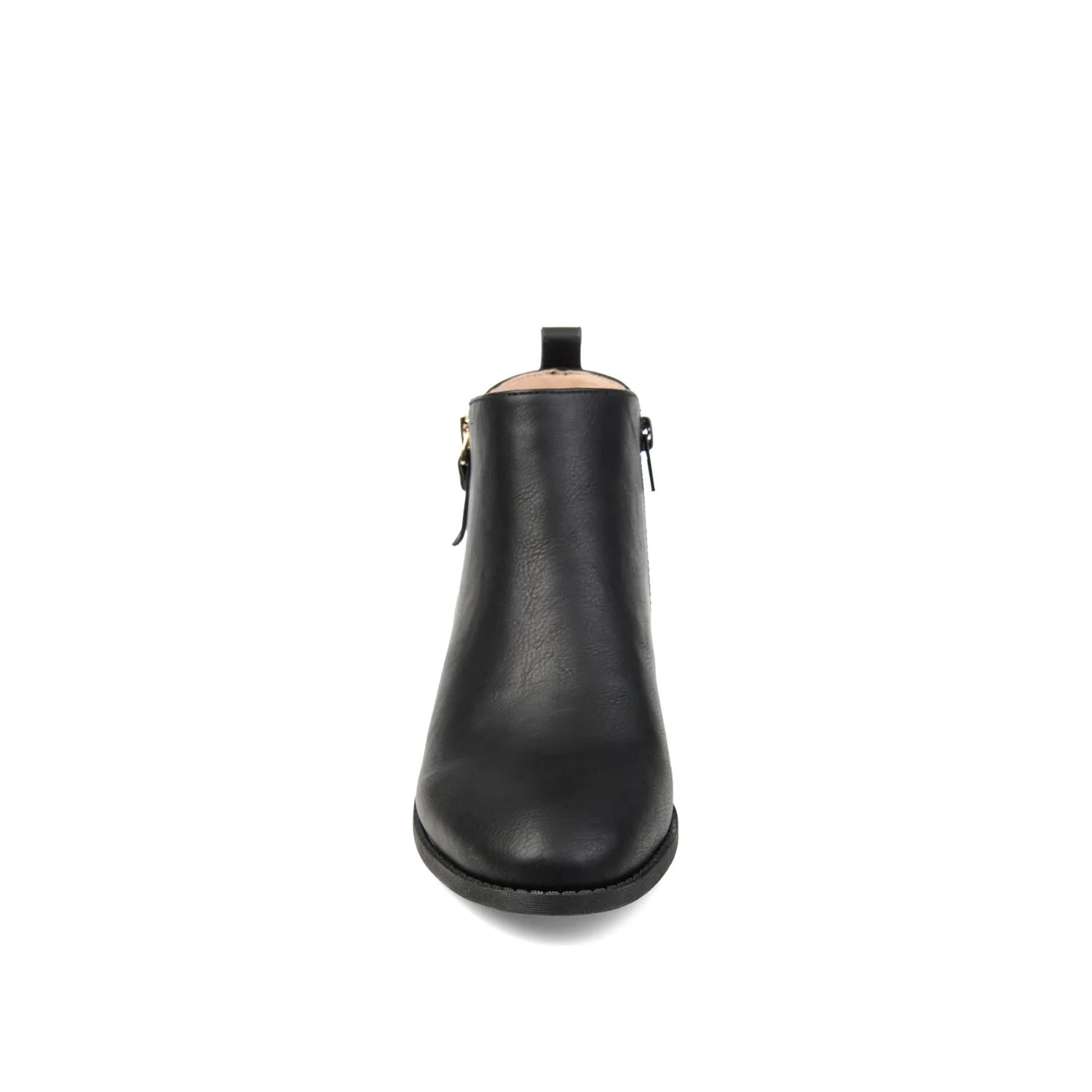 ELLIS ZIP UP BOOTIE IN VEGAN LEATHER - Black - Image 5