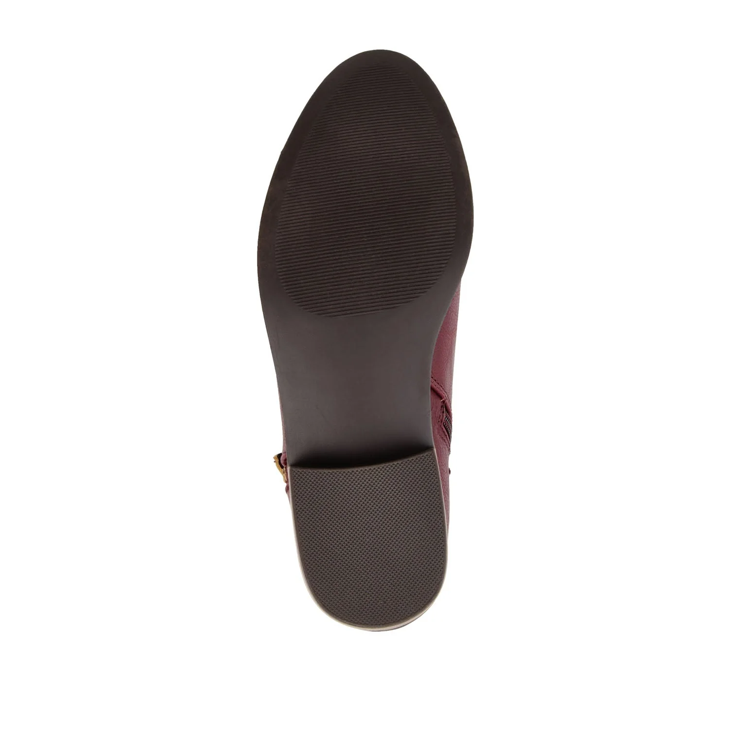 ELLIS ZIP UP BOOTIE IN VEGAN LEATHER - Wine - Image 7