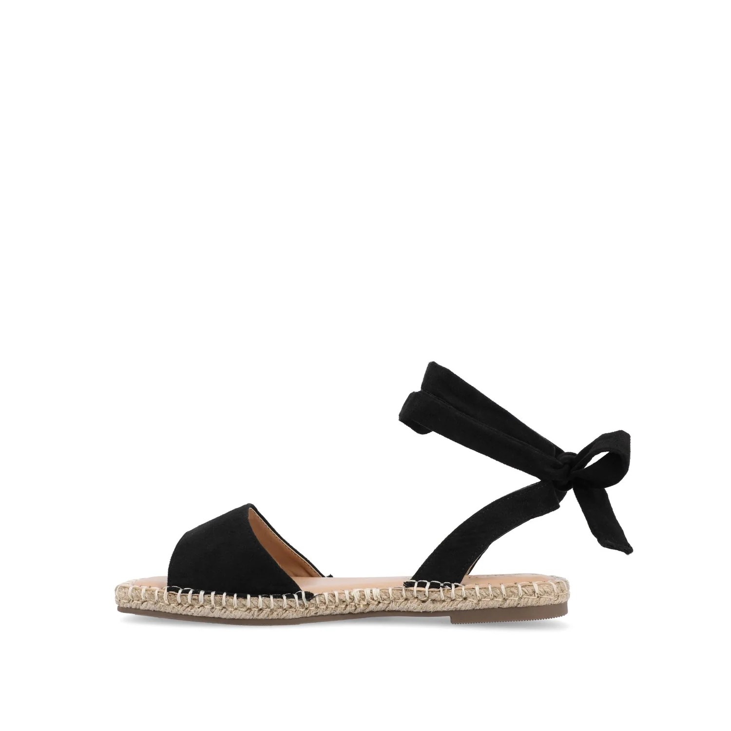EMELIE MULTI STRAP ESPADRILLE SANDALS - Black - Image 3