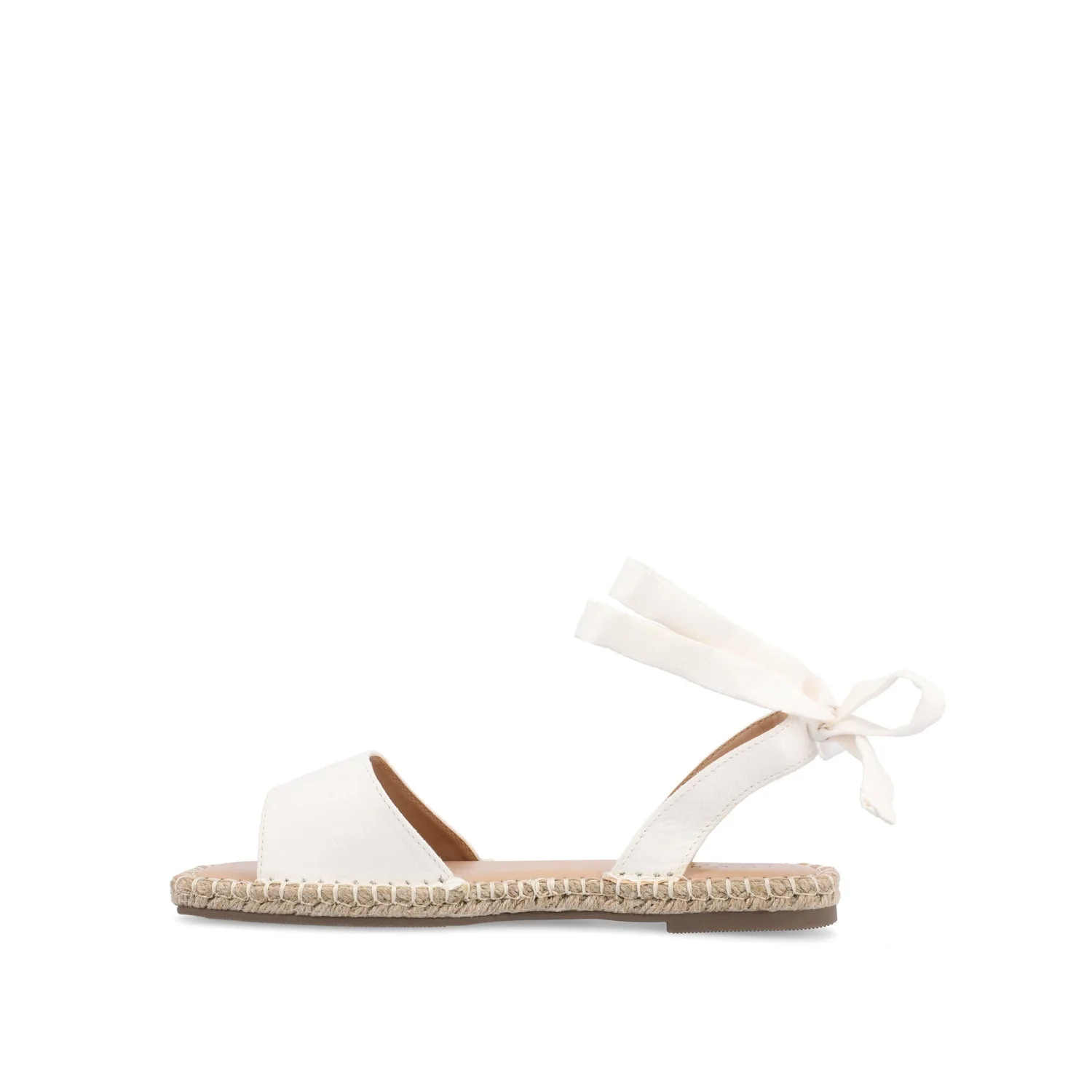 EMELIE ESPADRILLE SANDALS IN WIDE - White - Image 3