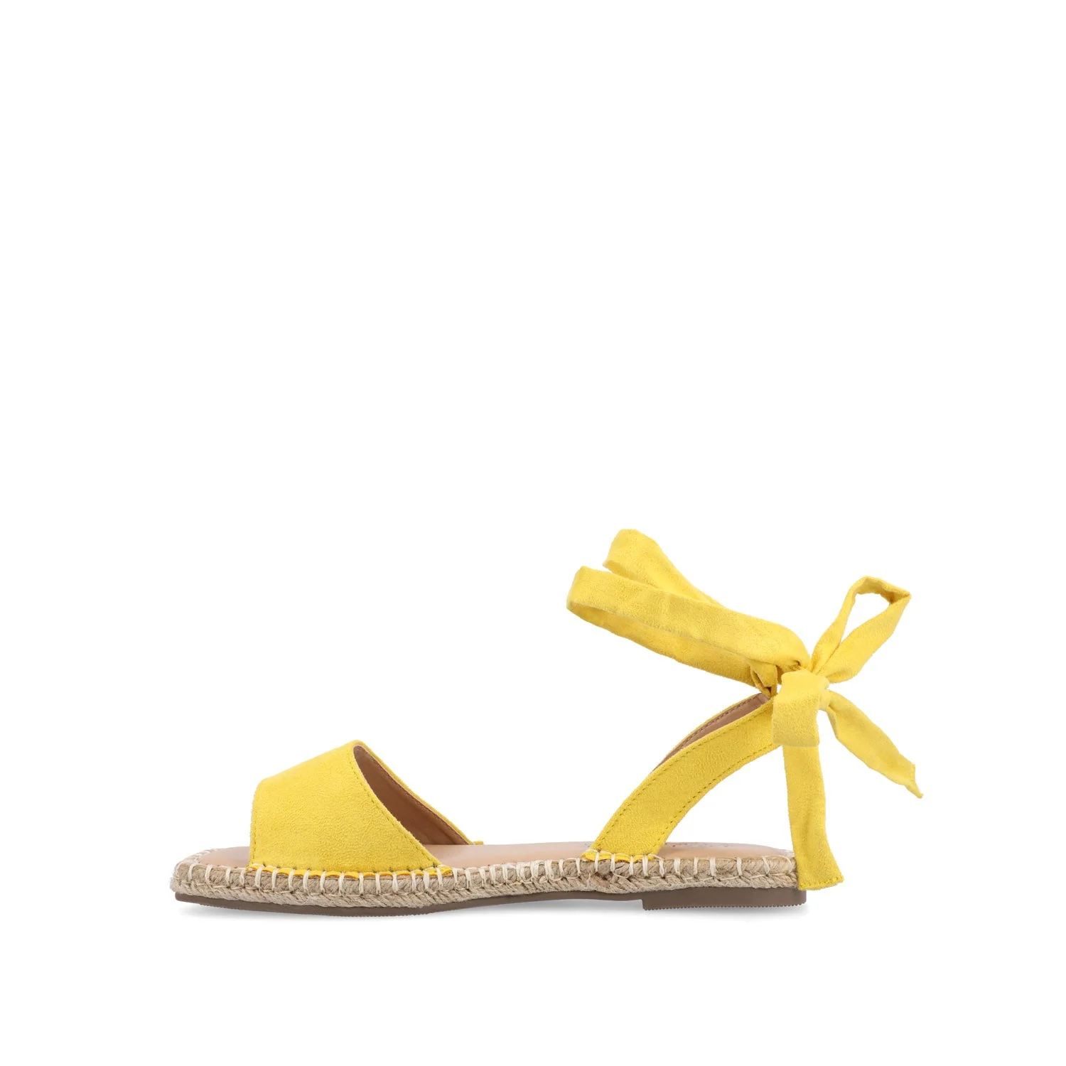 EMELIE ESPADRILLE SANDALS IN WIDE - Yellow2 Faux - Image 3