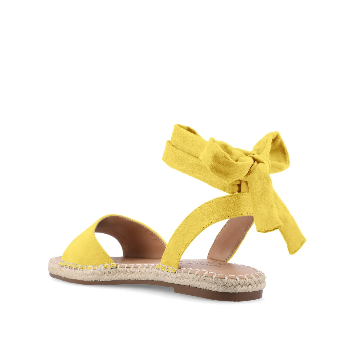 EMELIE ESPADRILLE SANDALS IN WIDE - Yellow2 Faux - Image 4