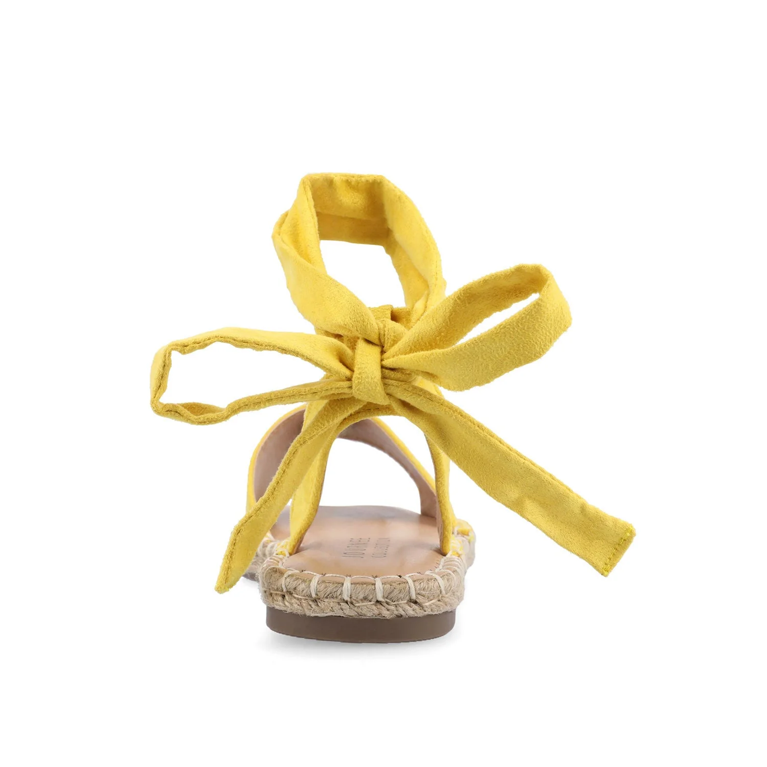 EMELIE ESPADRILLE SANDALS IN WIDE - Yellow2 Faux - Image 7