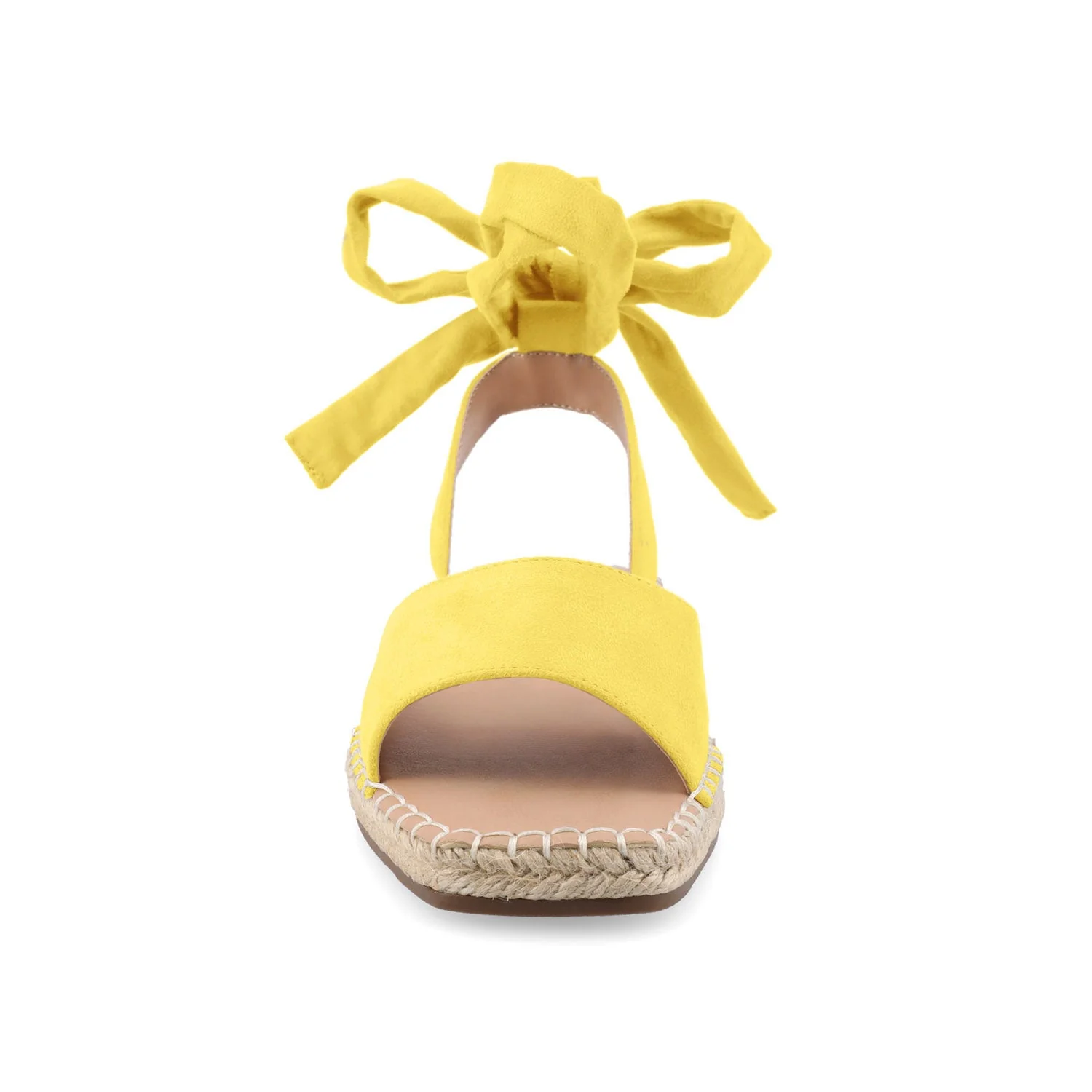 EMELIE MULTI STRAP ESPADRILLE SANDALS - Yellow2 Faux - Image 5