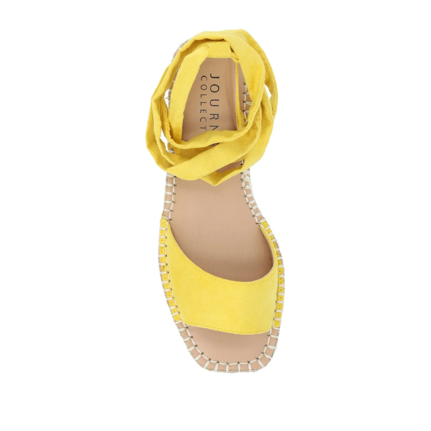 EMELIE MULTI STRAP ESPADRILLE SANDALS - Yellow2 Faux - Image 6