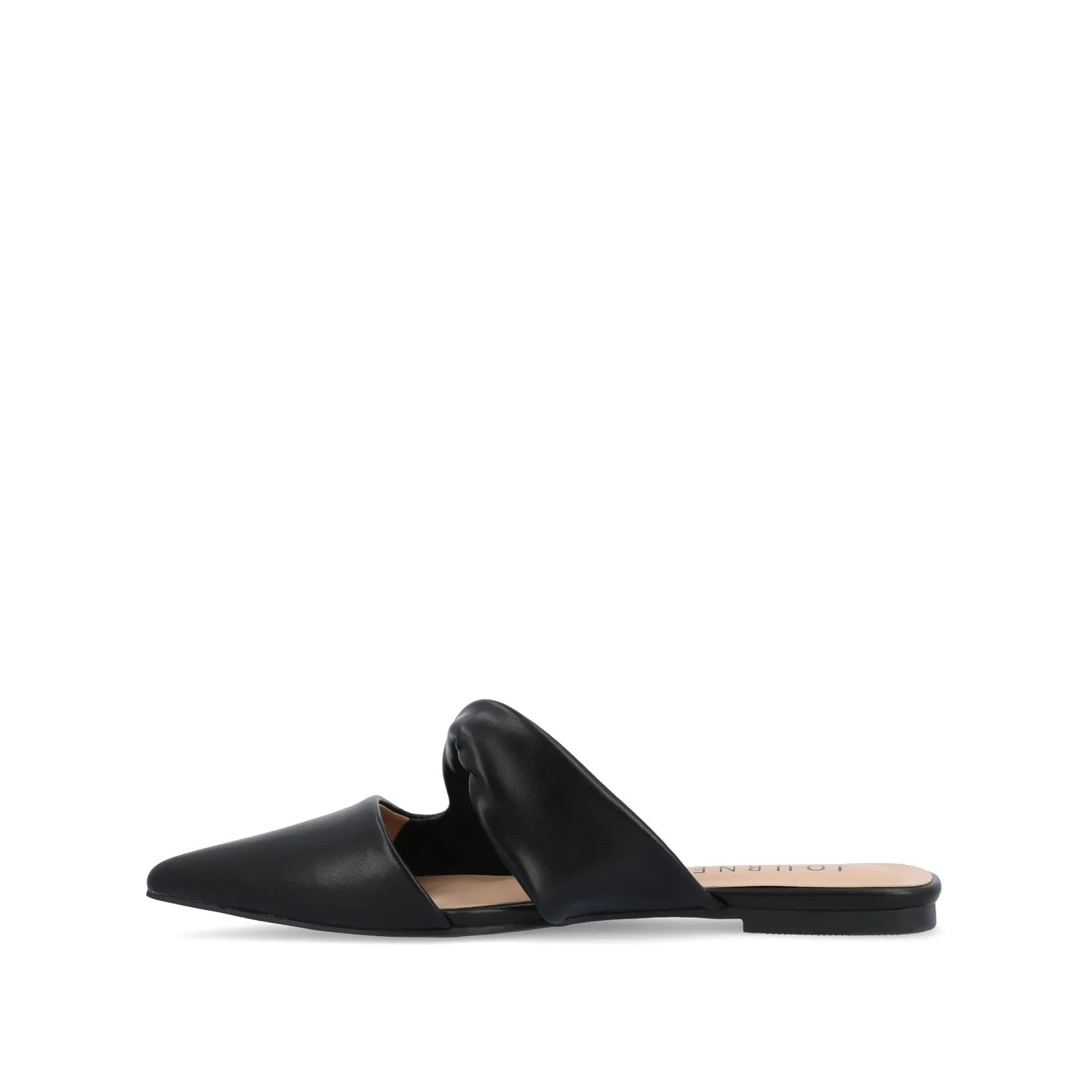 ENNISS MULE FLATS IN VEGAN LEATHER - Black - Image 3