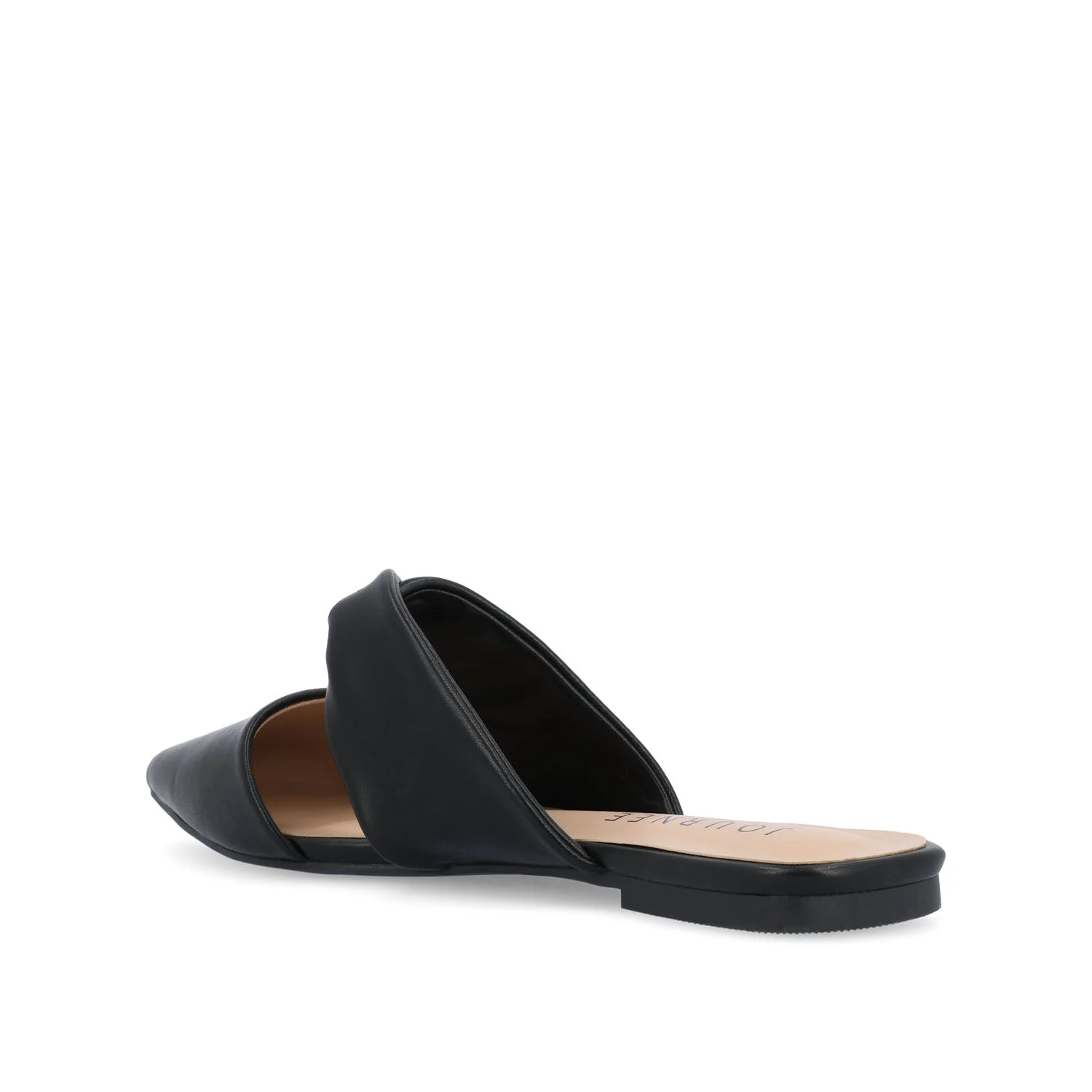 ENNISS MULE FLATS IN VEGAN LEATHER - Black - Image 4