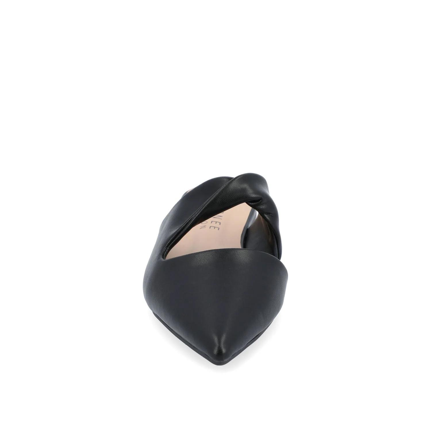 ENNISS MULE FLATS IN VEGAN LEATHER - Black - Image 5