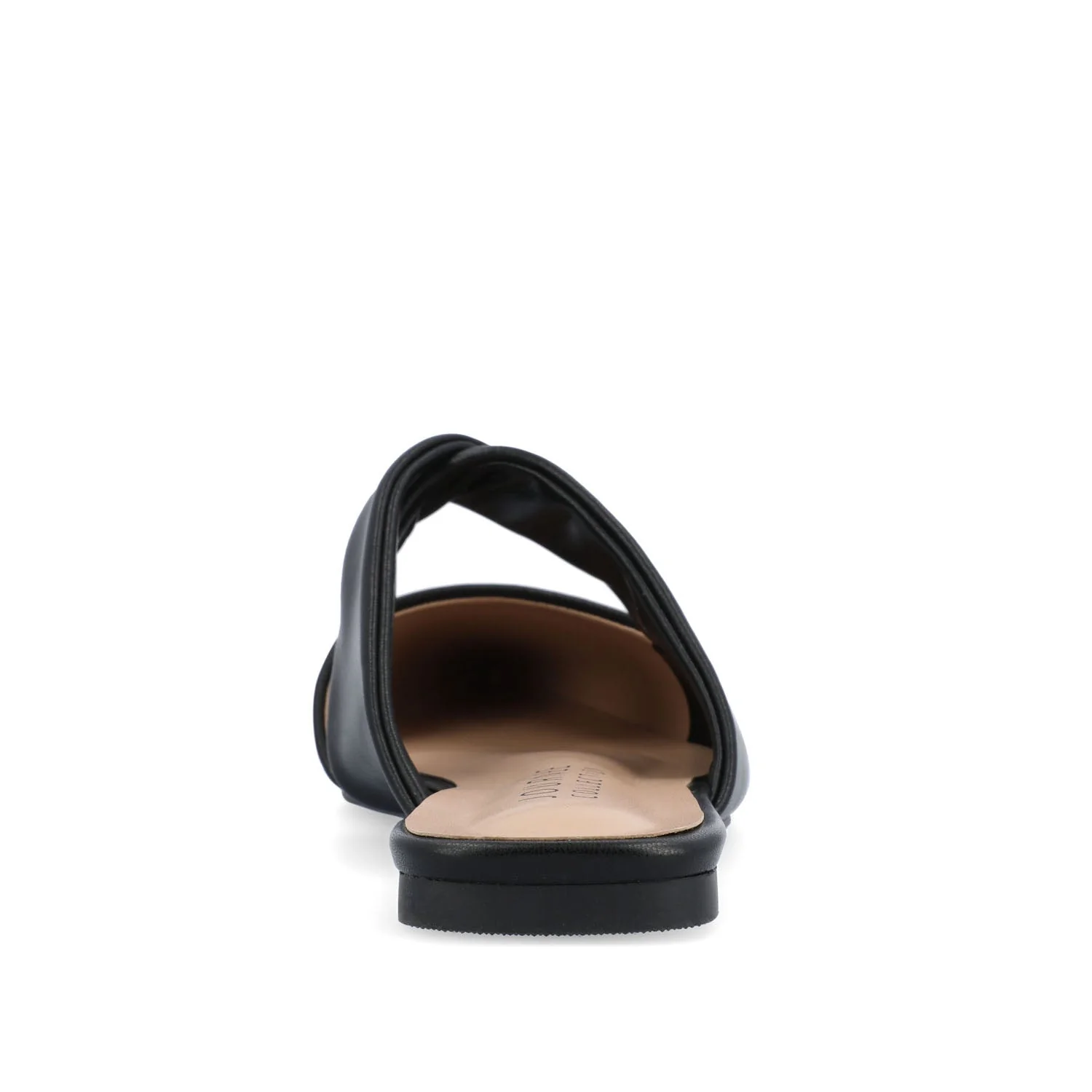 ENNISS MULE FLATS IN VEGAN LEATHER - Black - Image 7