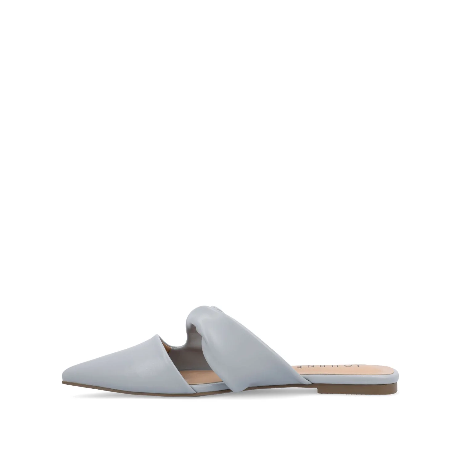 ENNISS MULE FLATS IN VEGAN LEATHER - Blue - Image 3