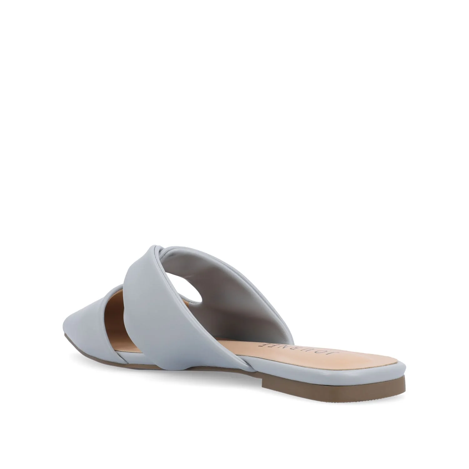 ENNISS MULE FLATS IN VEGAN LEATHER - Blue - Image 4