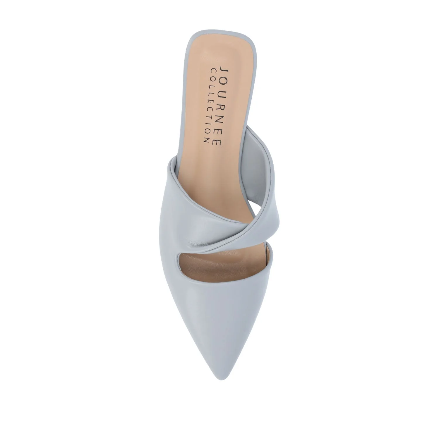 ENNISS MULE FLATS IN VEGAN LEATHER - Blue - Image 6
