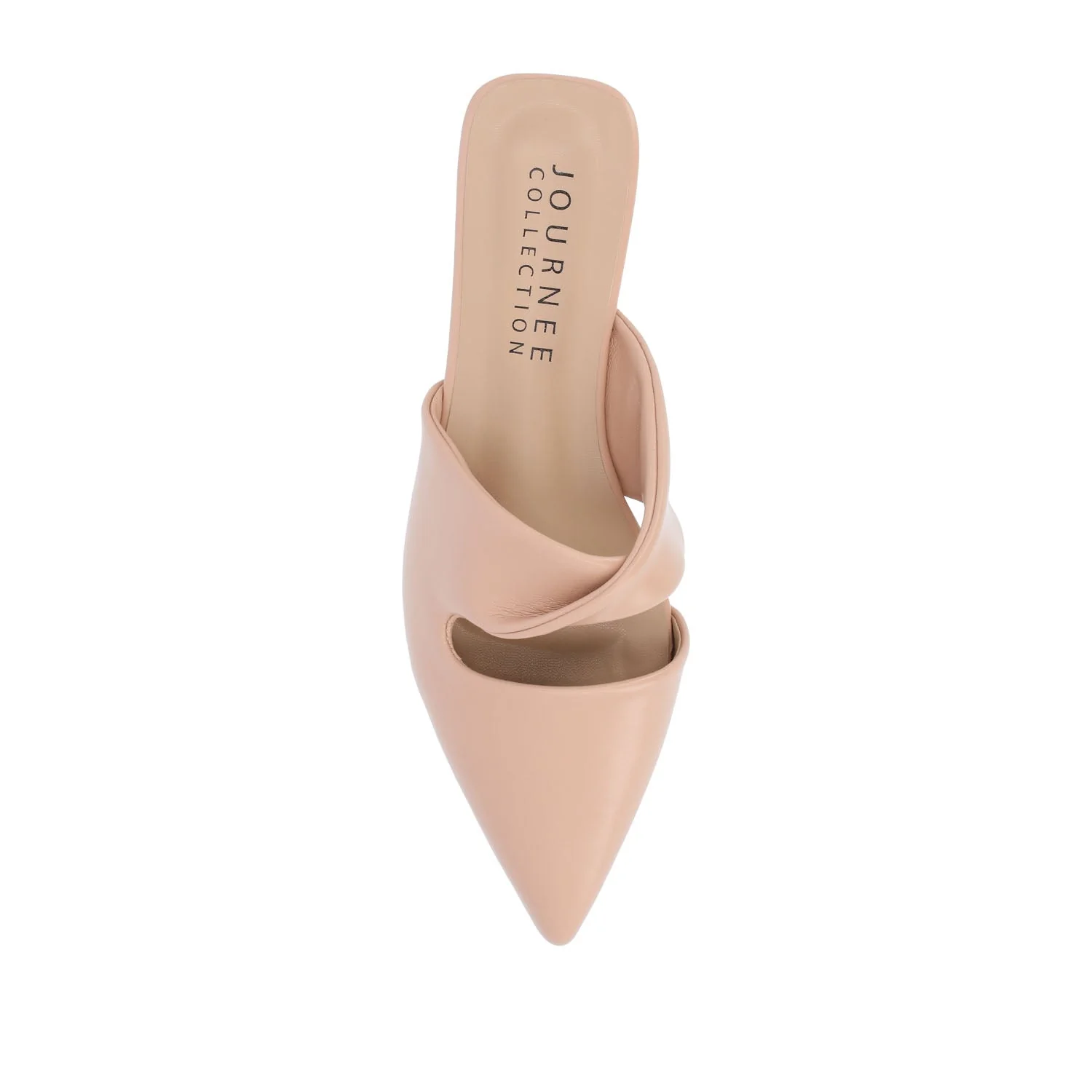 ENNISS MULE FLATS IN VEGAN LEATHER - Blush - Image 6