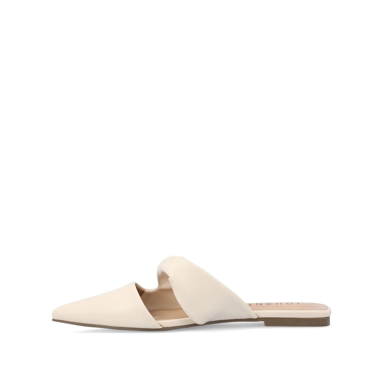 ENNISS MULE FLATS IN VEGAN LEATHER - Bone - Image 3