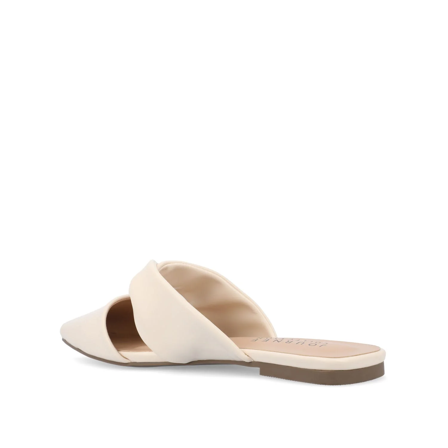 ENNISS MULE FLATS IN VEGAN LEATHER - Bone - Image 4