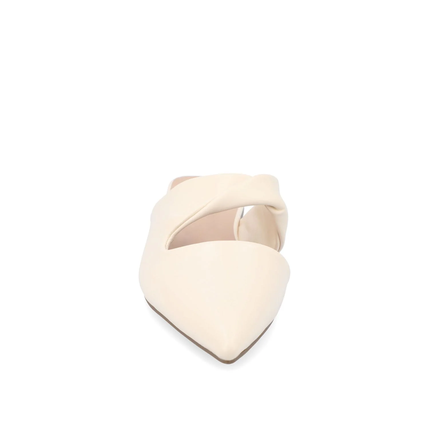 ENNISS MULE FLATS IN VEGAN LEATHER - Bone - Image 5