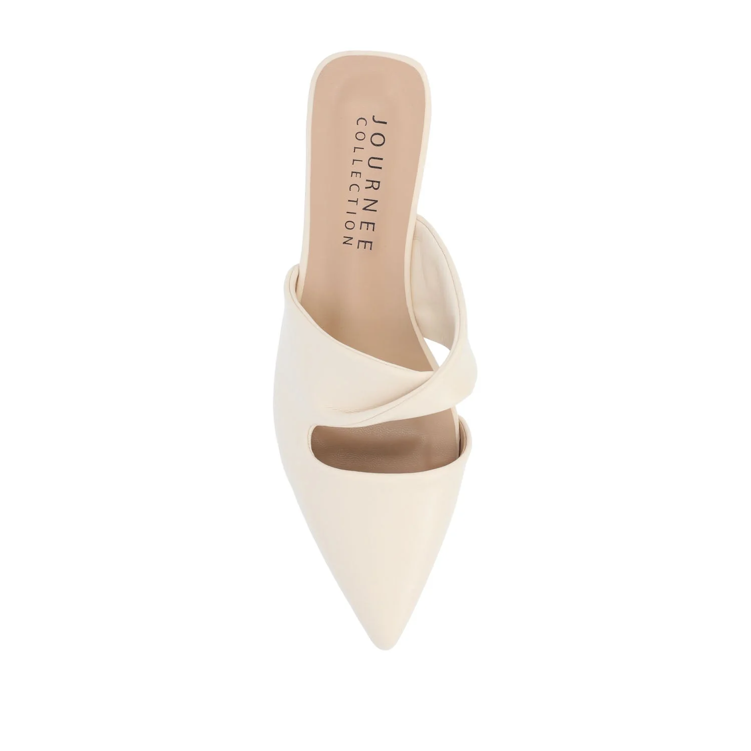ENNISS MULE FLATS IN VEGAN LEATHER - Bone - Image 6