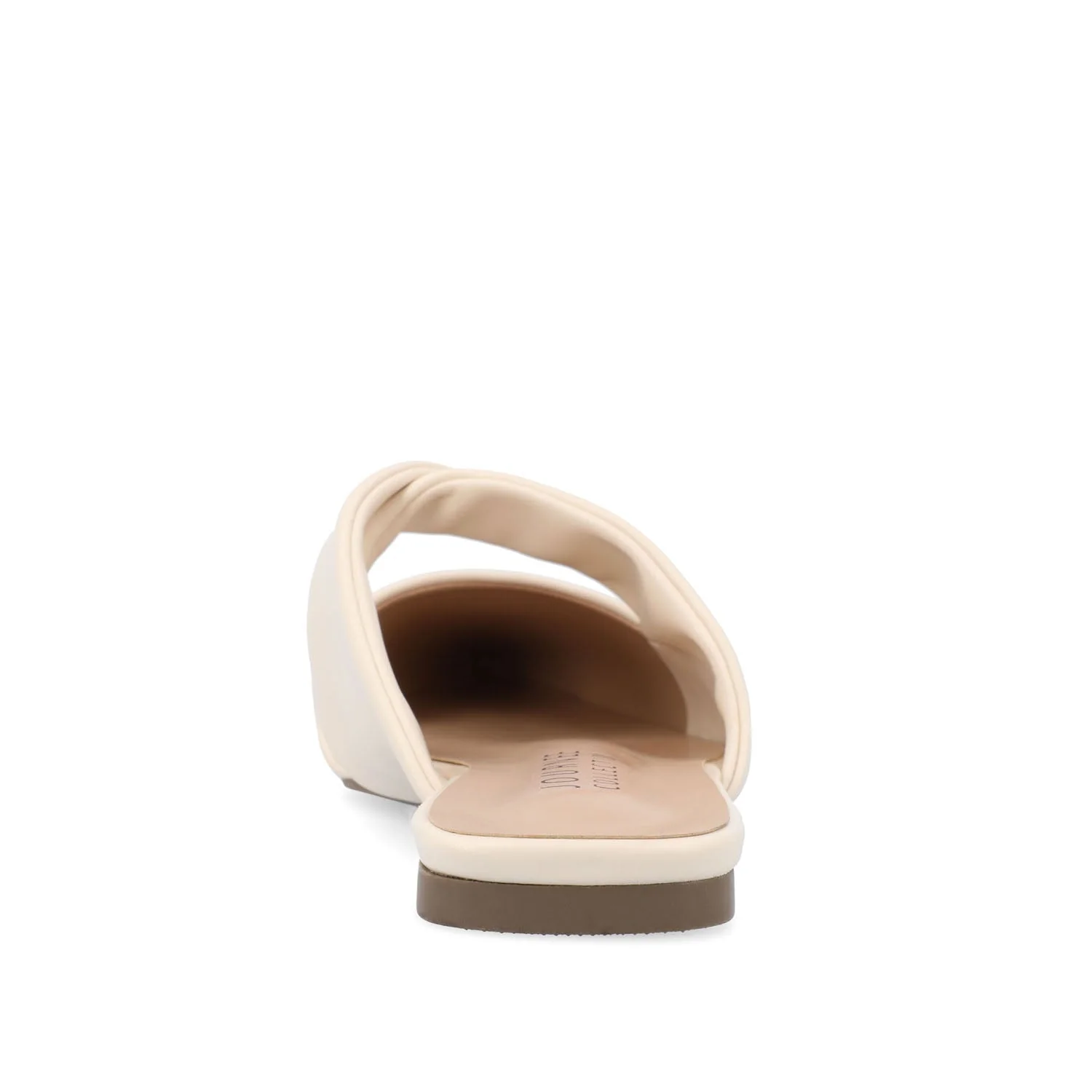 ENNISS MULE FLATS IN VEGAN LEATHER - Bone - Image 7