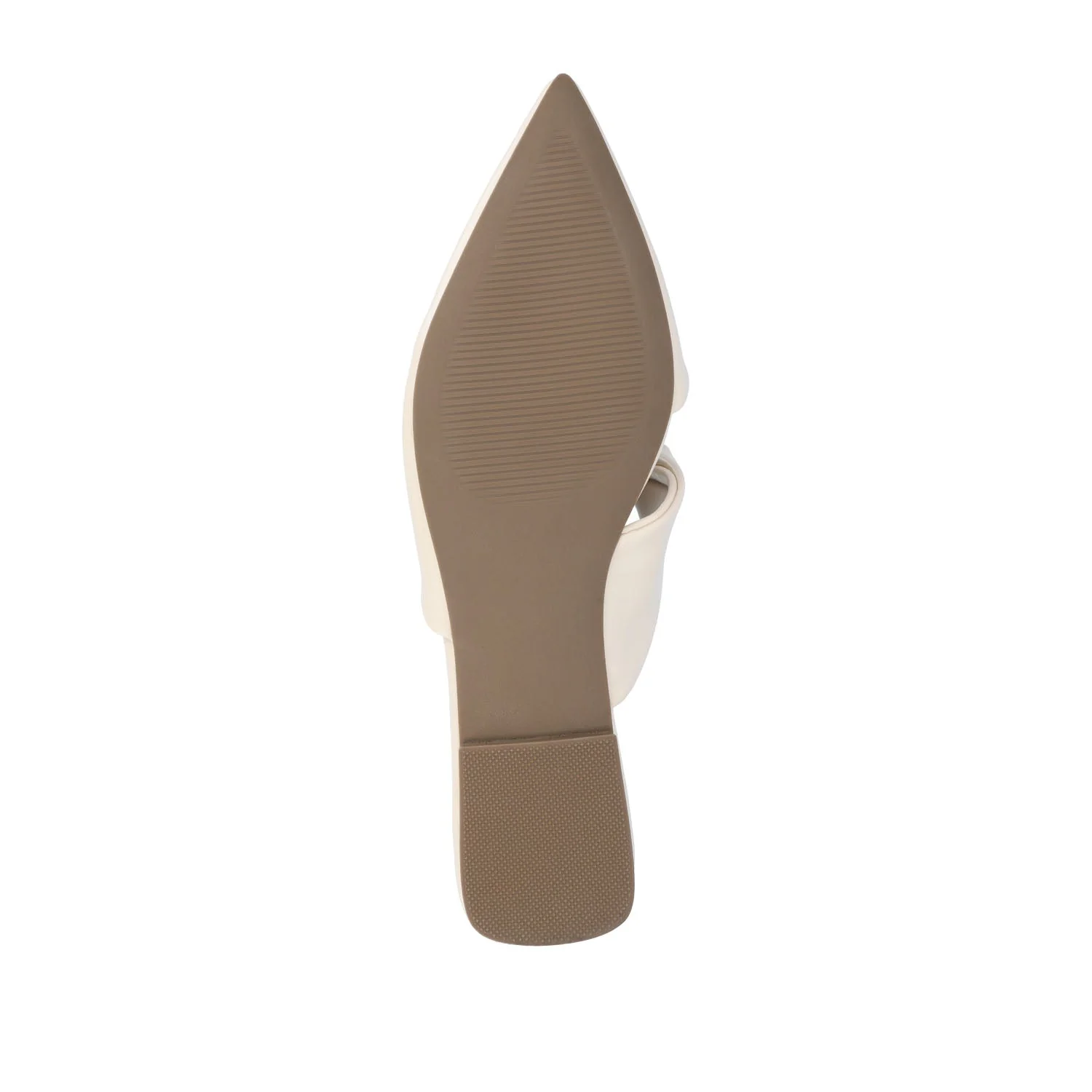 ENNISS MULE FLATS IN VEGAN LEATHER - Bone - Image 8