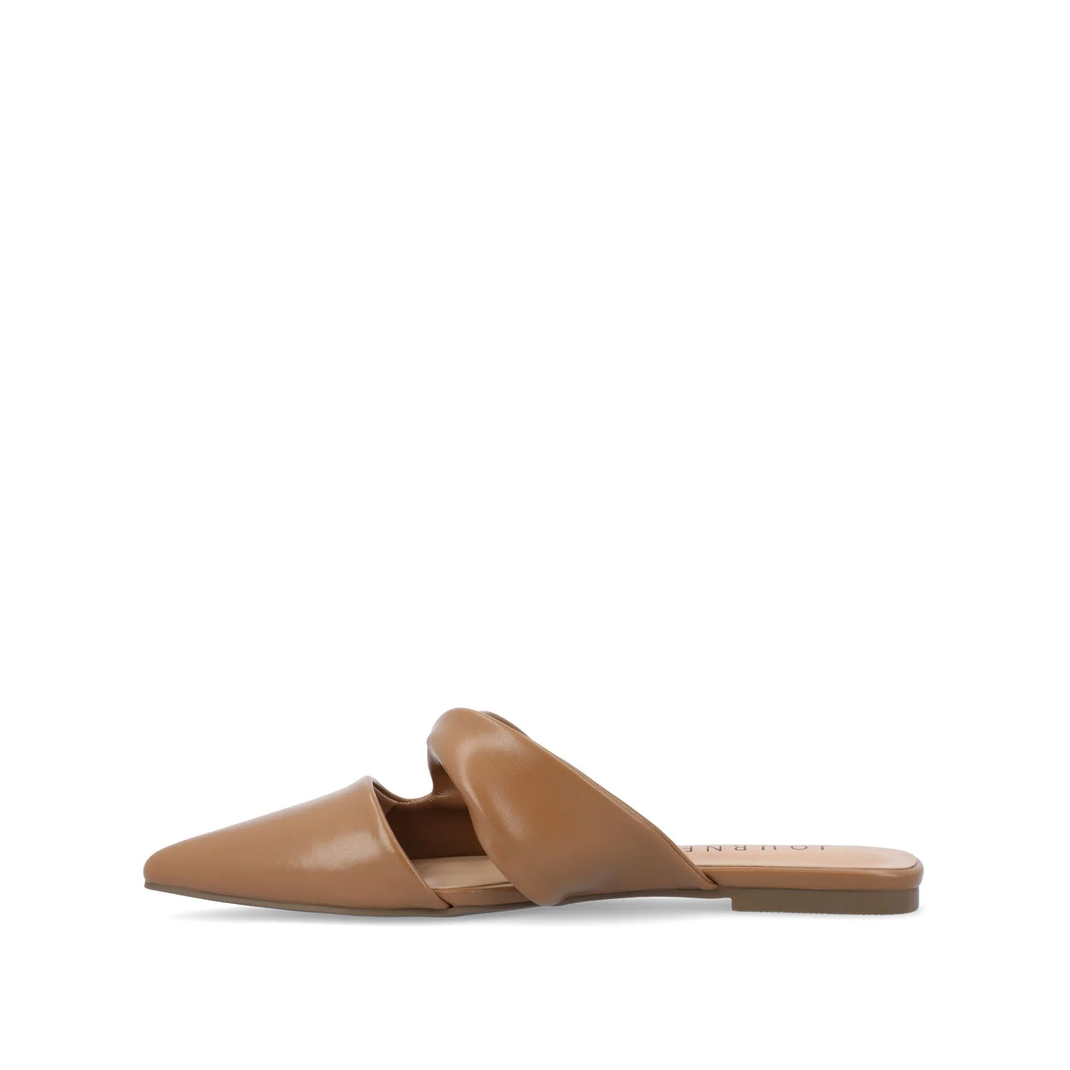 ENNISS MULE FLATS IN VEGAN LEATHER - Brown - Image 3