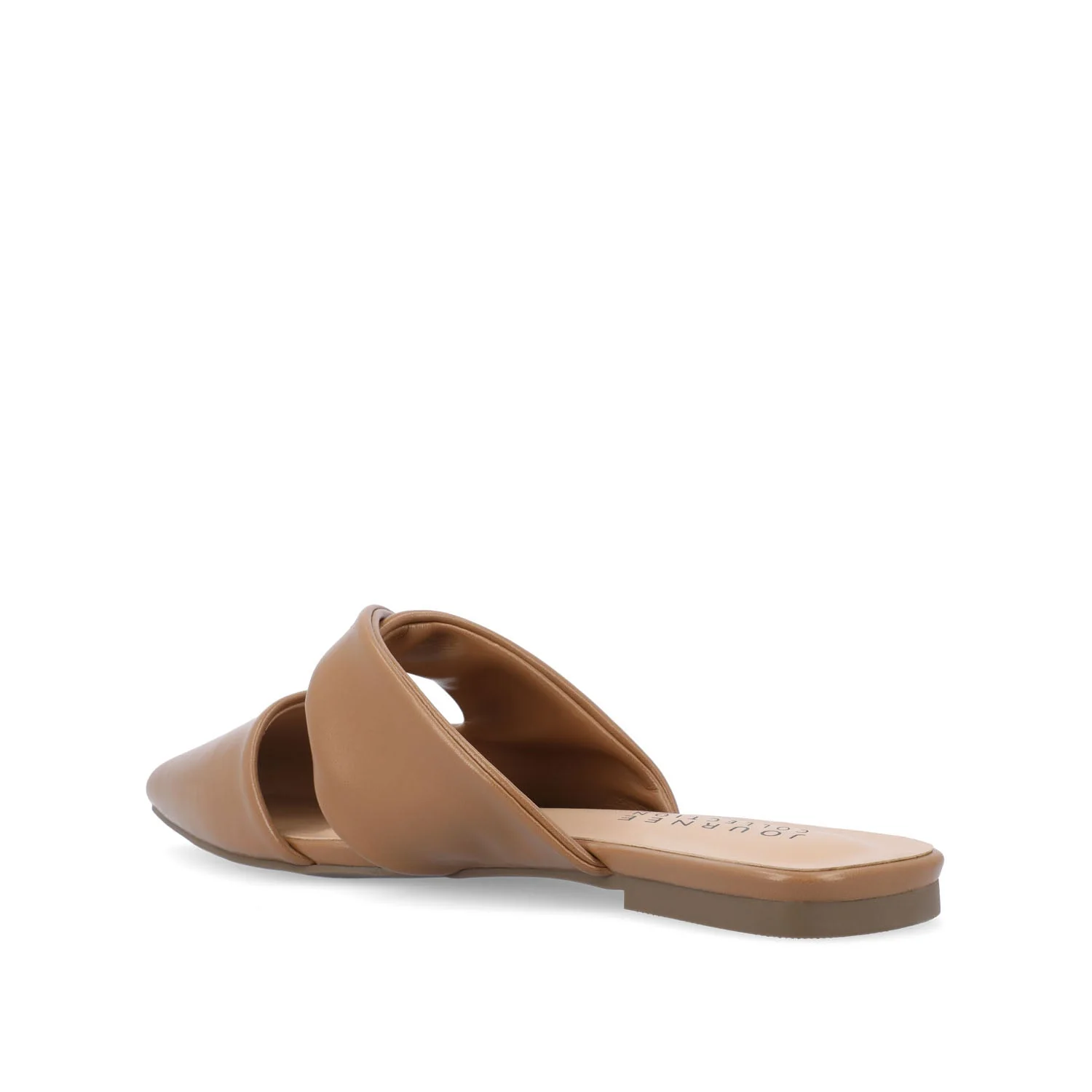 ENNISS MULE FLATS IN VEGAN LEATHER - Brown - Image 4