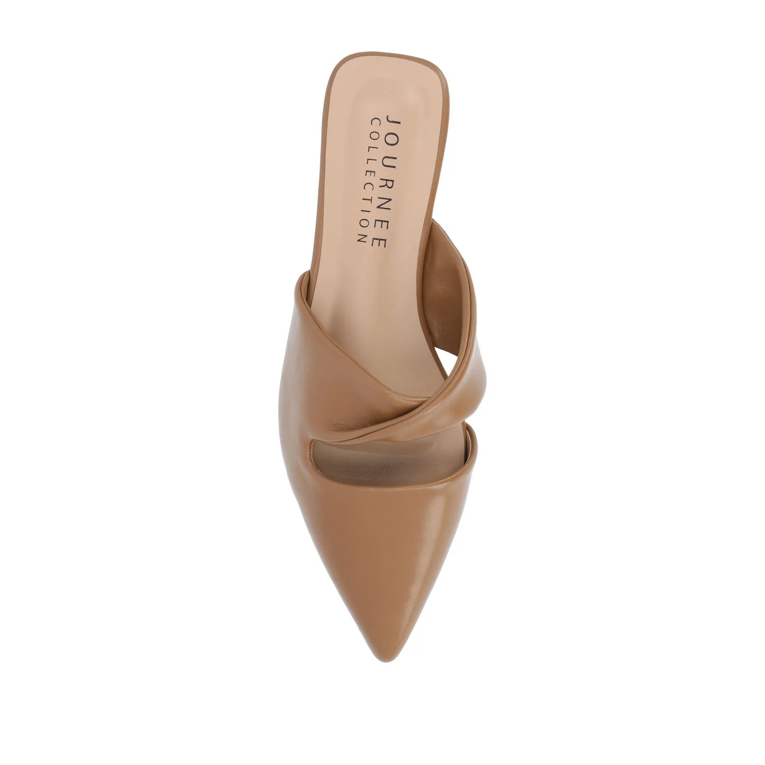 ENNISS MULE FLATS IN VEGAN LEATHER - Brown - Image 6