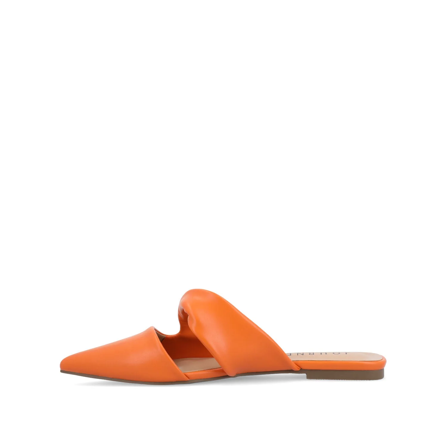 ENNISS MULE FLATS IN VEGAN LEATHER - Orange - Image 3