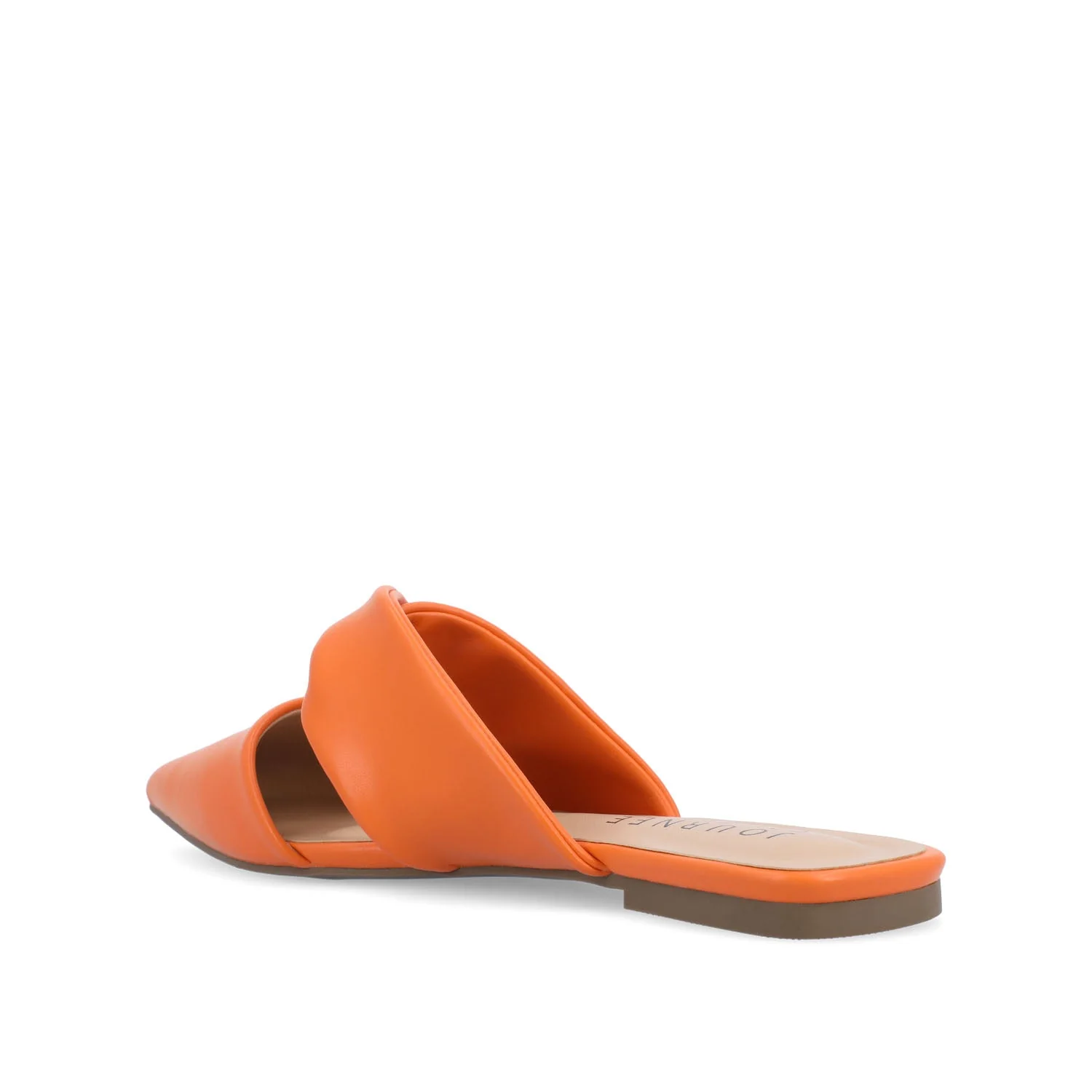 ENNISS MULE FLATS IN VEGAN LEATHER - Orange - Image 4