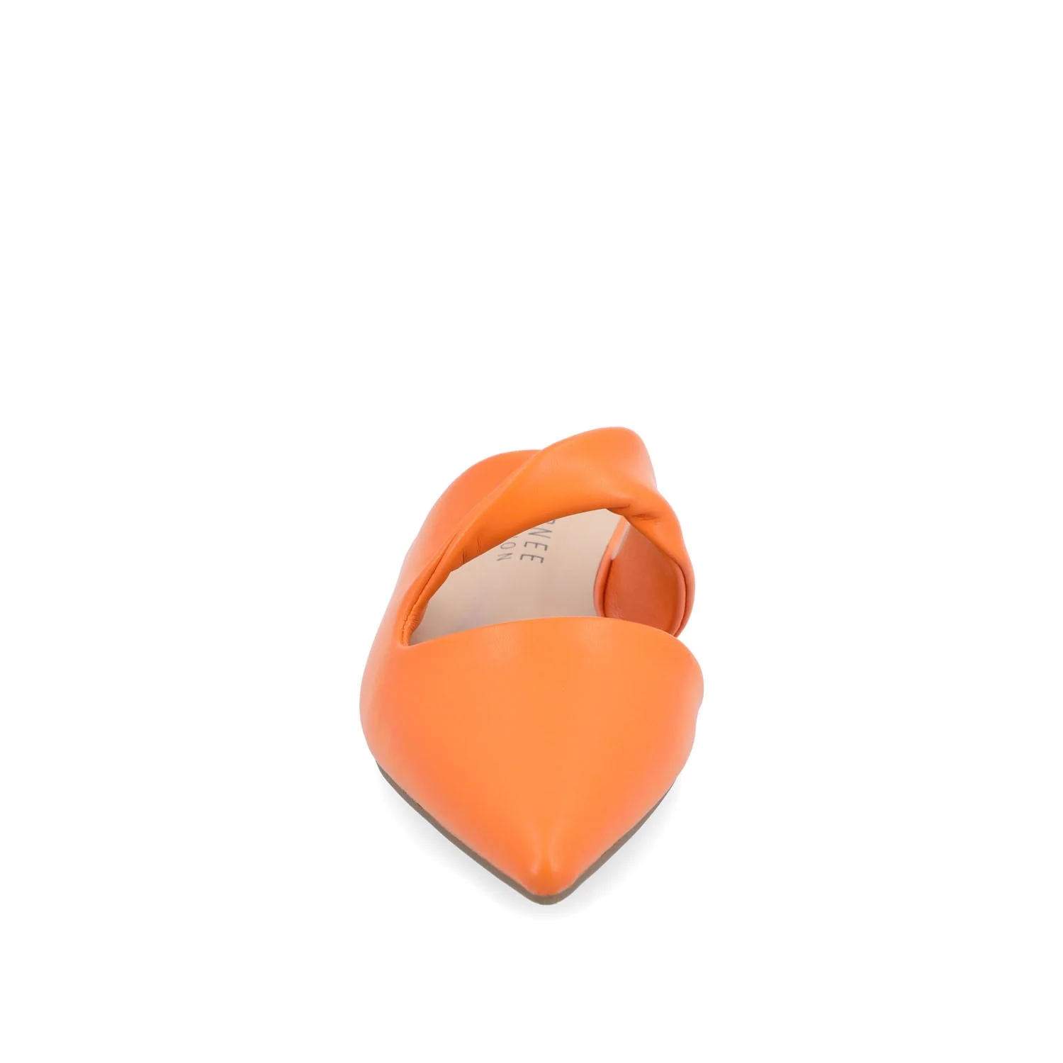 ENNISS MULE FLATS IN VEGAN LEATHER - Orange - Image 5