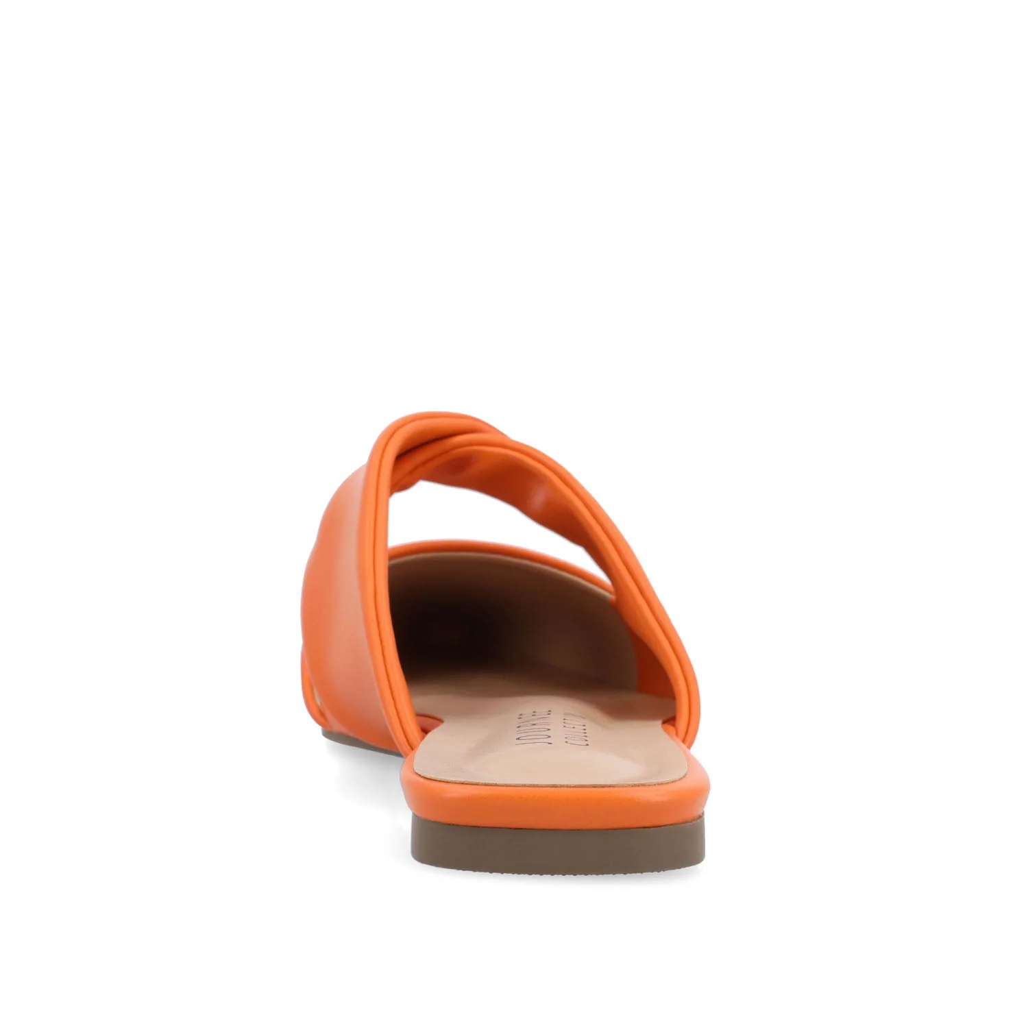 ENNISS MULE FLATS IN VEGAN LEATHER - Orange - Image 7