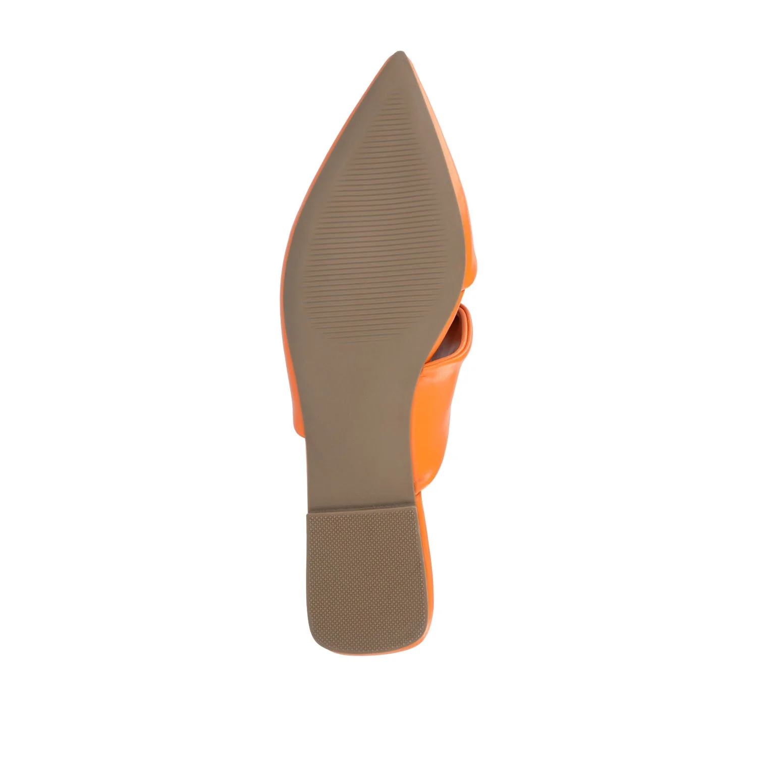 ENNISS MULE FLATS IN VEGAN LEATHER - Orange - Image 8