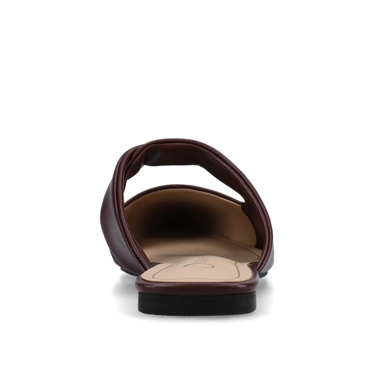 ENNISS MULE FLATS IN VEGAN LEATHER - Oxblood Nubuck - Image 6