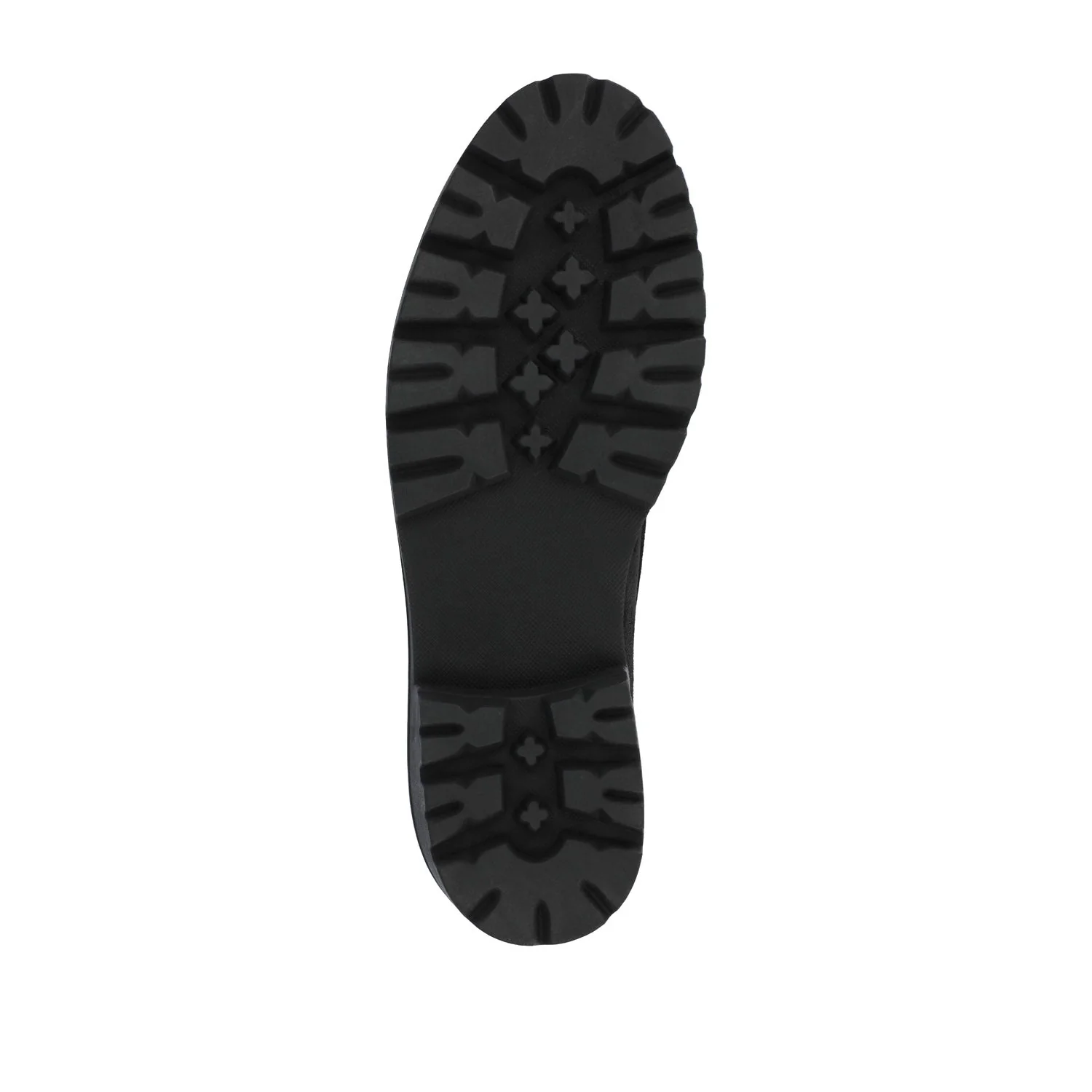 ERIKA LOAFER FLATS IN FAUX SUEDE - Black Faux Suede - Image 8