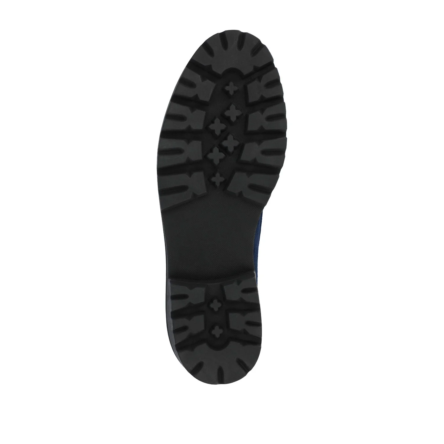 ERIKA LOAFER FLATS IN FAUX SUEDE - Navy Faux Suede - Image 9