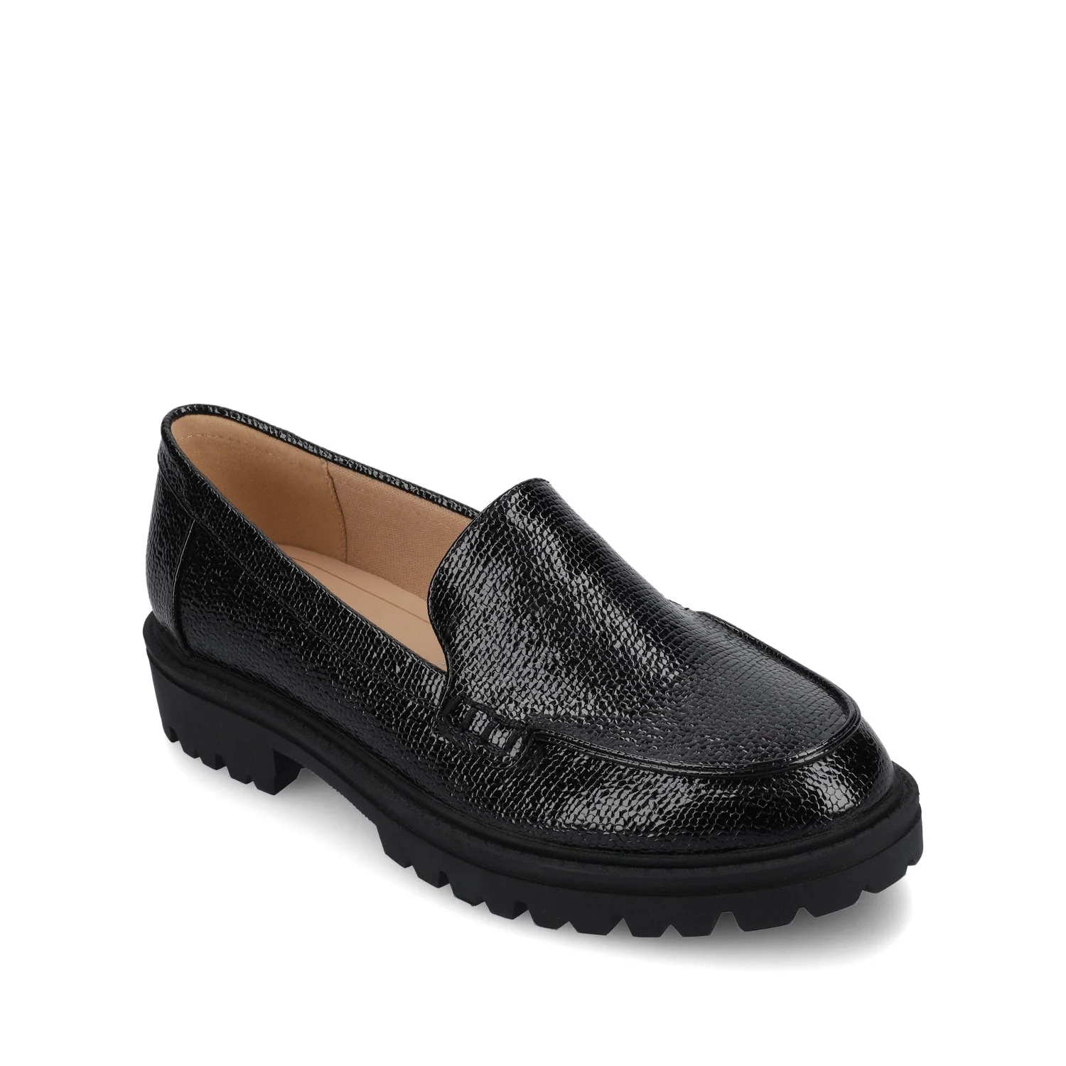 ERIKA SLIP ON LOAFER - Black Lizard - Image 2